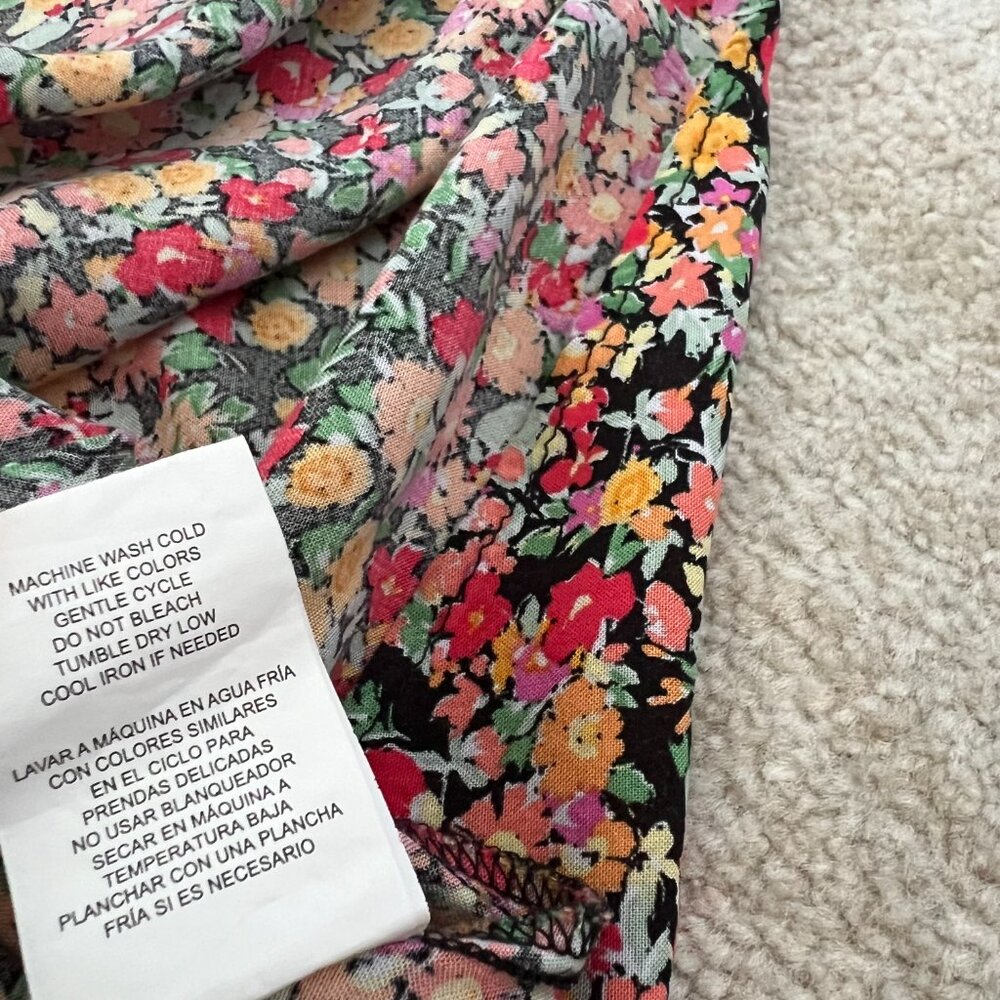 Kohl's Mason & Belle Floral Short Sleeve Rayon Mini Dress S - Picture 10 of 10